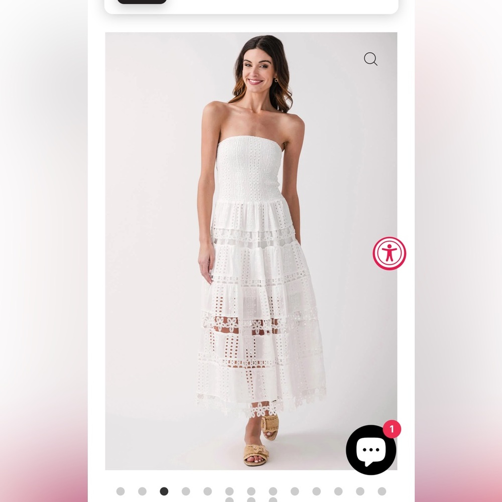 Strut & Bolt Eyelet Lace Tube Dress
